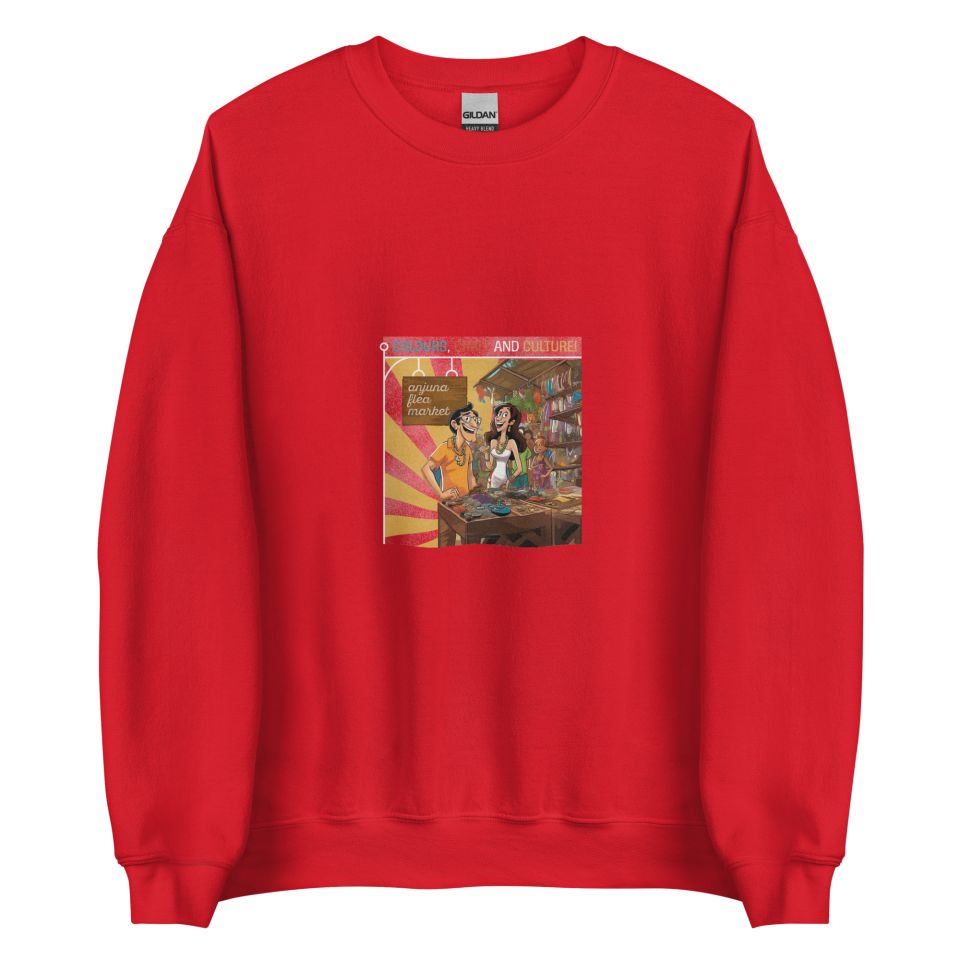Unisex Crew Neck Sweatshirt Red Front 653d4b72cf808.jpg