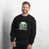 Unisex Crew Neck Sweatshirt Black Front 653cb698b6660.jpg