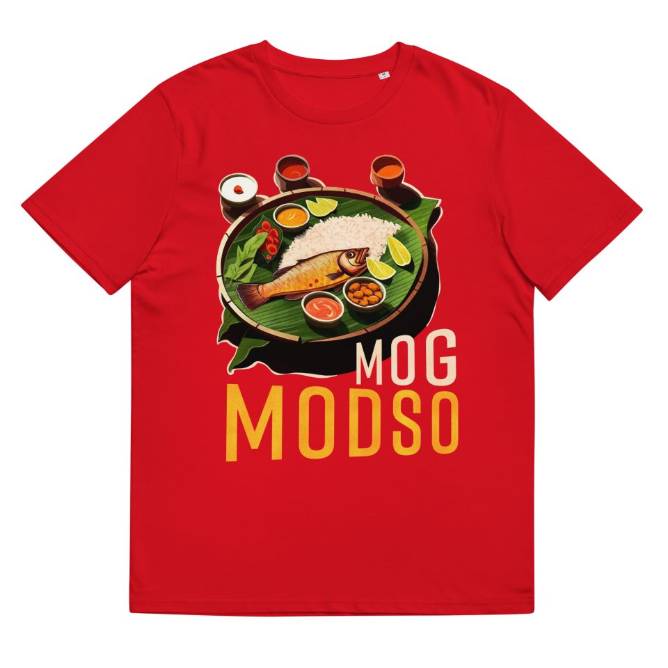 Unisex Organic Cotton T Shirt Red Front 651cf89eaeb6c.jpg