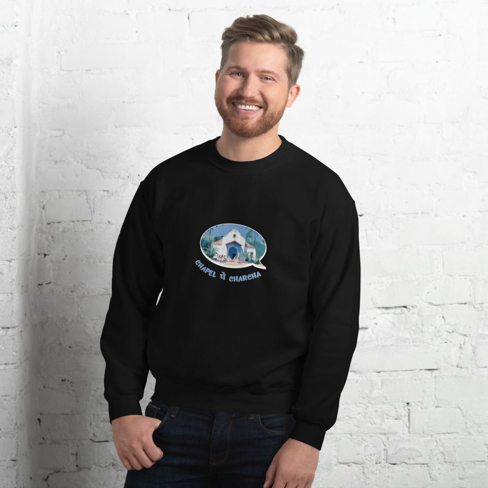 Unisex Crew Neck Sweatshirt Black Front 654e0257ca9f0.jpg