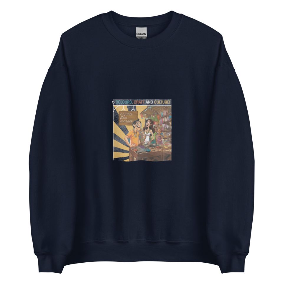 Unisex Crew Neck Sweatshirt Navy Front 653d4b72ce28b.jpg