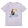 Unisex Organic Cotton T Shirt Lavender Front 65239b249539c.jpg