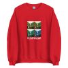 Unisex Crew Neck Sweatshirt Red Front 654defaacf296.jpg