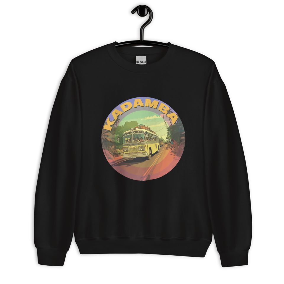 Unisex Crew Neck Sweatshirt Black Front 653cb4205d367.jpg