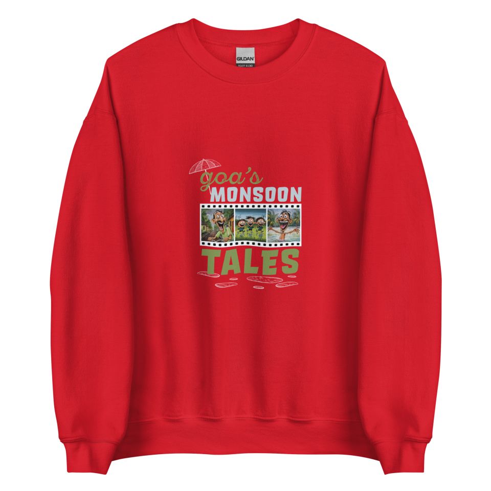 Unisex Crew Neck Sweatshirt Red Front 653d48e92db64.jpg