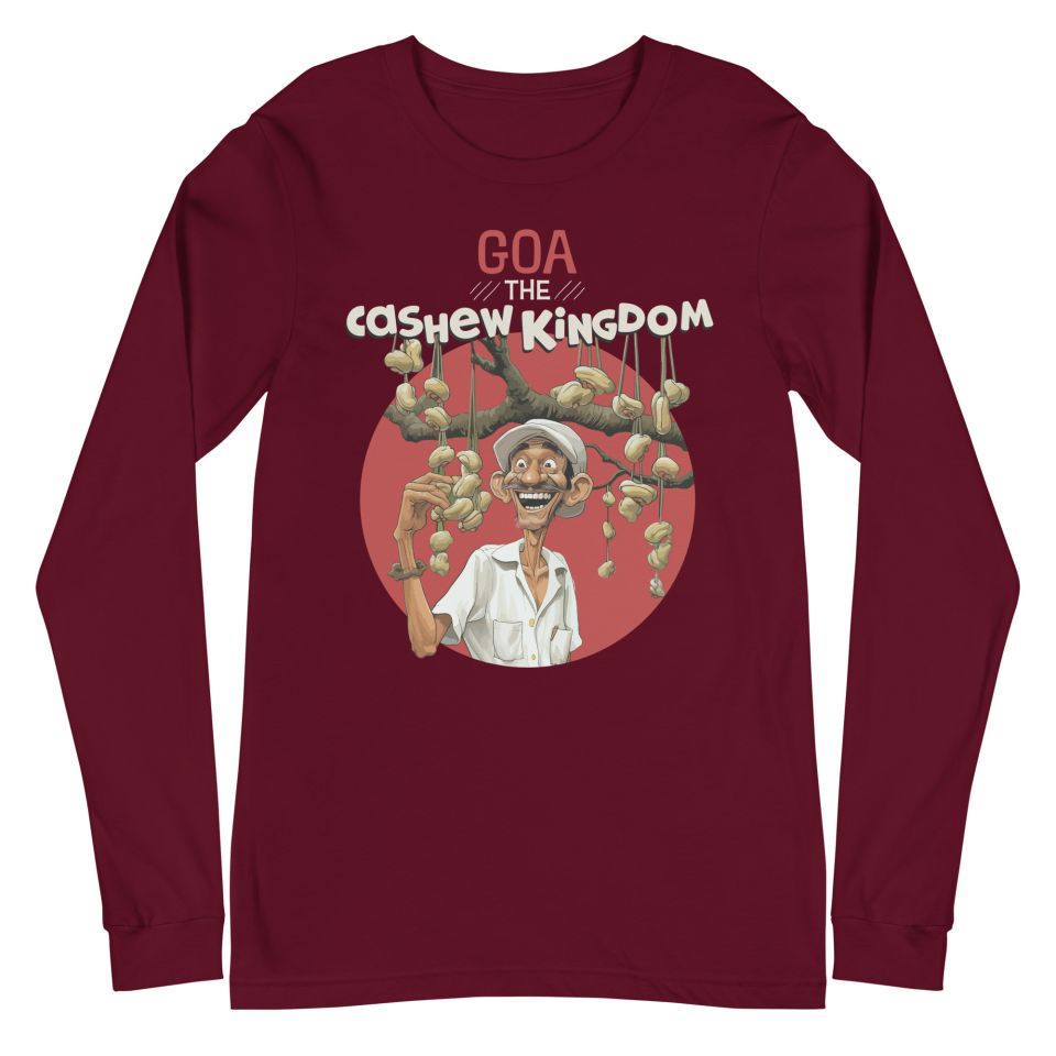 Unisex Long Sleeve Tee Maroon Front 6503f1c3a0103.jpg