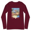 Unisex Long Sleeve Tee Maroon Front 65093519df162.jpg