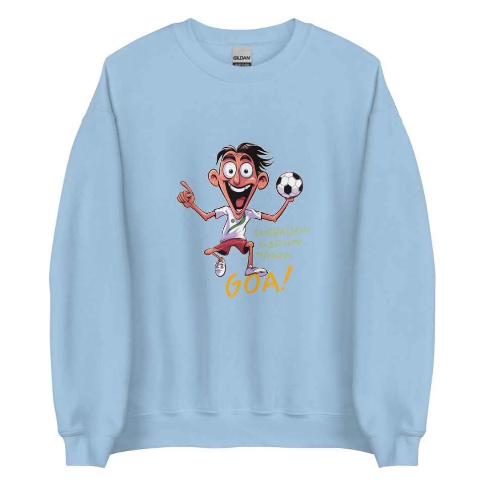 Unisex Crew Neck Sweatshirt Light Blue Front 6538e35c6009b.jpg