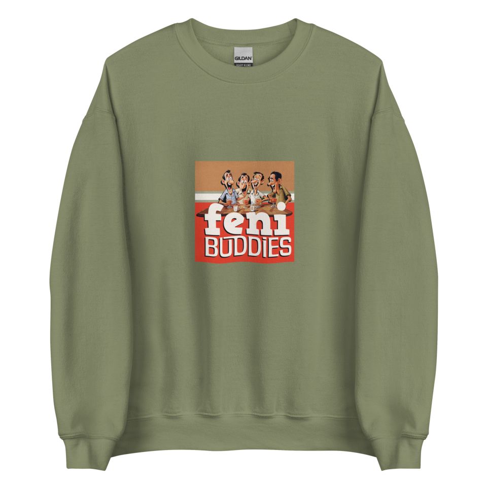 Unisex Crew Neck Sweatshirt Military Green Front 653e8be27af92.jpg