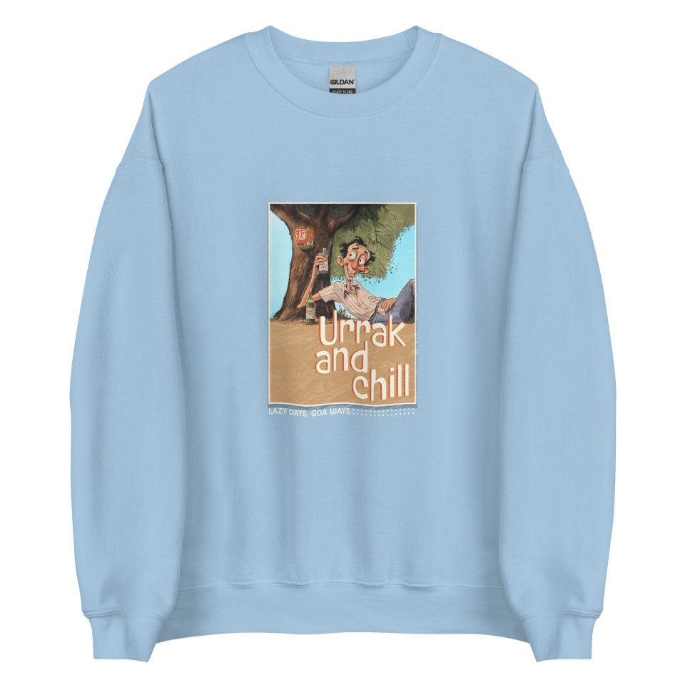 Unisex Crew Neck Sweatshirt Light Blue Front 6538b72e95401.jpg
