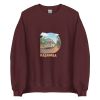 Unisex Crew Neck Sweatshirt Maroon Front 654e030b18bd2.jpg