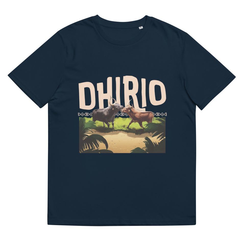 Unisex Organic Cotton T Shirt French Navy Front 651cfabd89d58.jpg