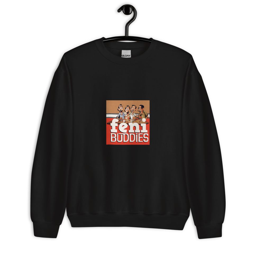 Unisex Crew Neck Sweatshirt Black Front 653e8be276cb5.jpg