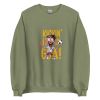 Unisex Crew Neck Sweatshirt Military Green Front 6538e0824d2ef.jpg