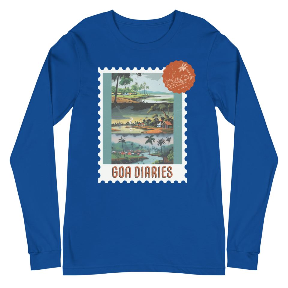 Unisex Long Sleeve Tee True Royal Front 6503f267eb3aa.jpg