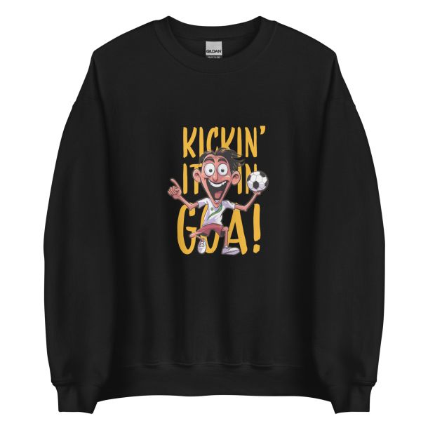Unisex Crew Neck Sweatshirt Black Front 6538e082474fd.jpg