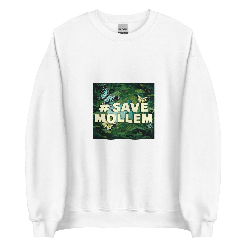 Unisex Crew Neck Sweatshirt White Front 653d433ddea96.jpg