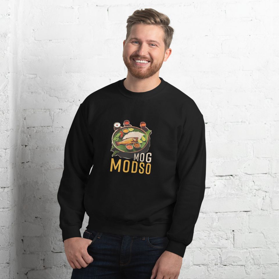 Unisex Crew Neck Sweatshirt Black Front 6538e1e481cdb.jpg