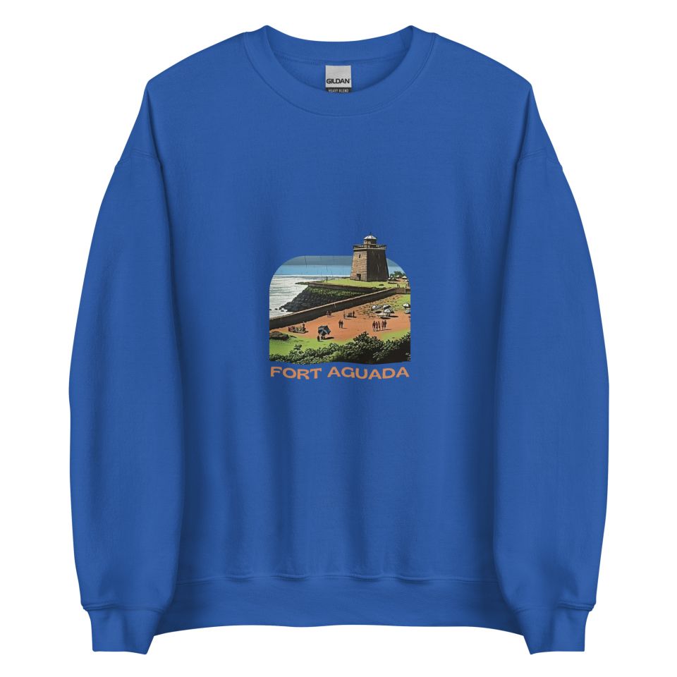 Unisex Crew Neck Sweatshirt Royal Front 654deb493bb8a.jpg