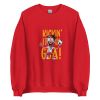 Unisex Crew Neck Sweatshirt Red Front 6538e0824b44a.jpg