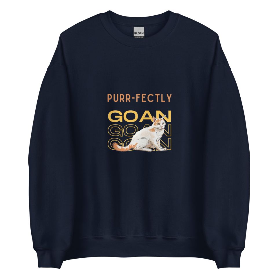 Unisex Crew Neck Sweatshirt Navy Front 654e0398cb7b7.jpg