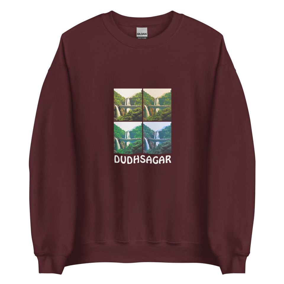 Unisex Crew Neck Sweatshirt Maroon Front 654defaaceab9.jpg