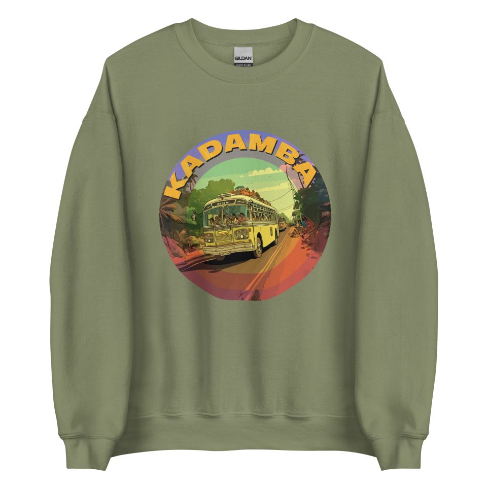Unisex Crew Neck Sweatshirt Military Green Front 653cb42060d62.jpg
