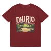 Unisex Organic Cotton T Shirt Burgundy Front 651cfabd8a742.jpg