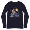 Unisex Long Sleeve Tee Navy Front 65093050cbad6.jpg