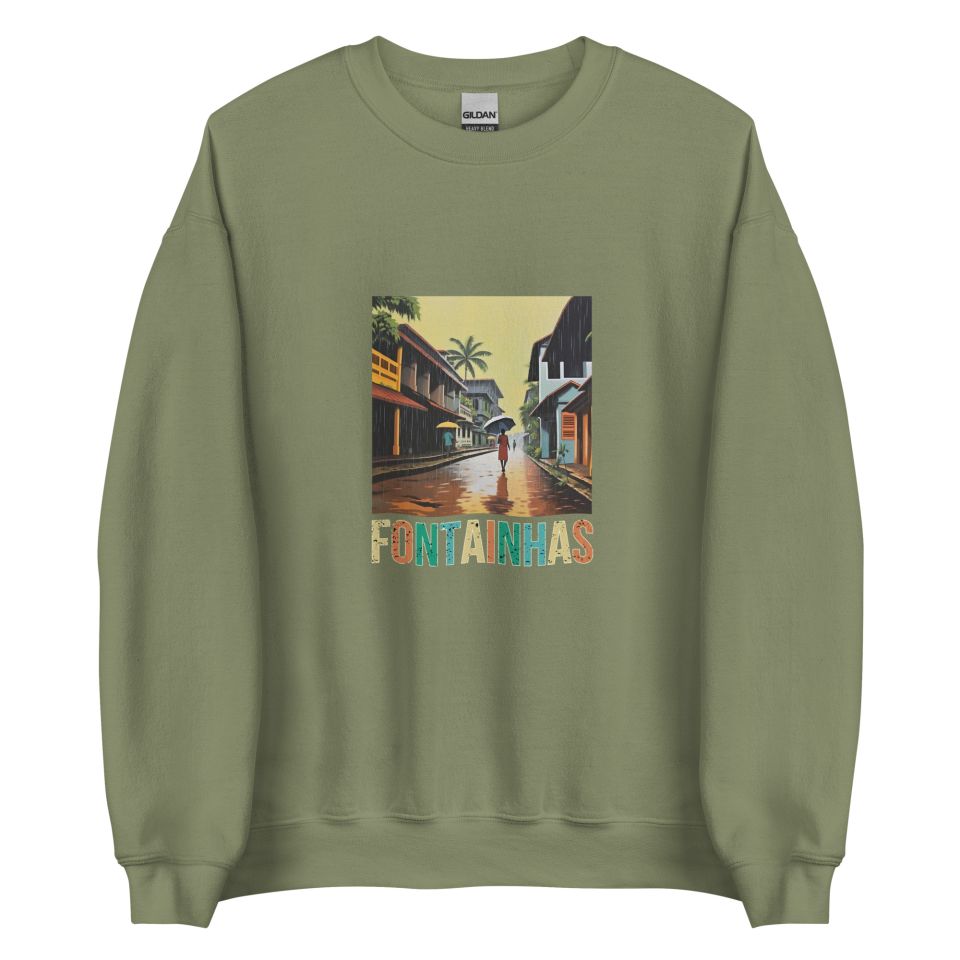 Unisex Crew Neck Sweatshirt Military Green Front 6538e24e521e3.jpg