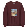 Unisex Crew Neck Sweatshirt Maroon Front 653e9011a511f.jpg