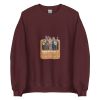 Unisex Crew Neck Sweatshirt Maroon Front 654de8ce8bfab.jpg