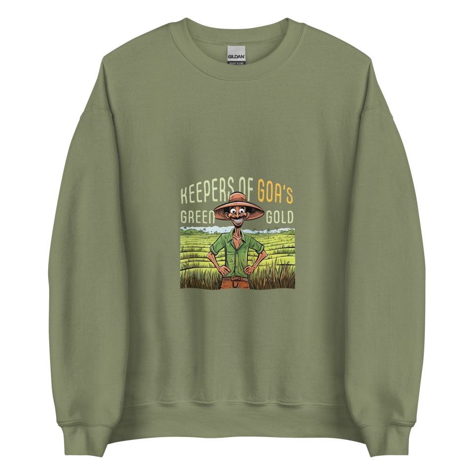 Unisex Crew Neck Sweatshirt Military Green Front 653e8fbd2c48a.jpg