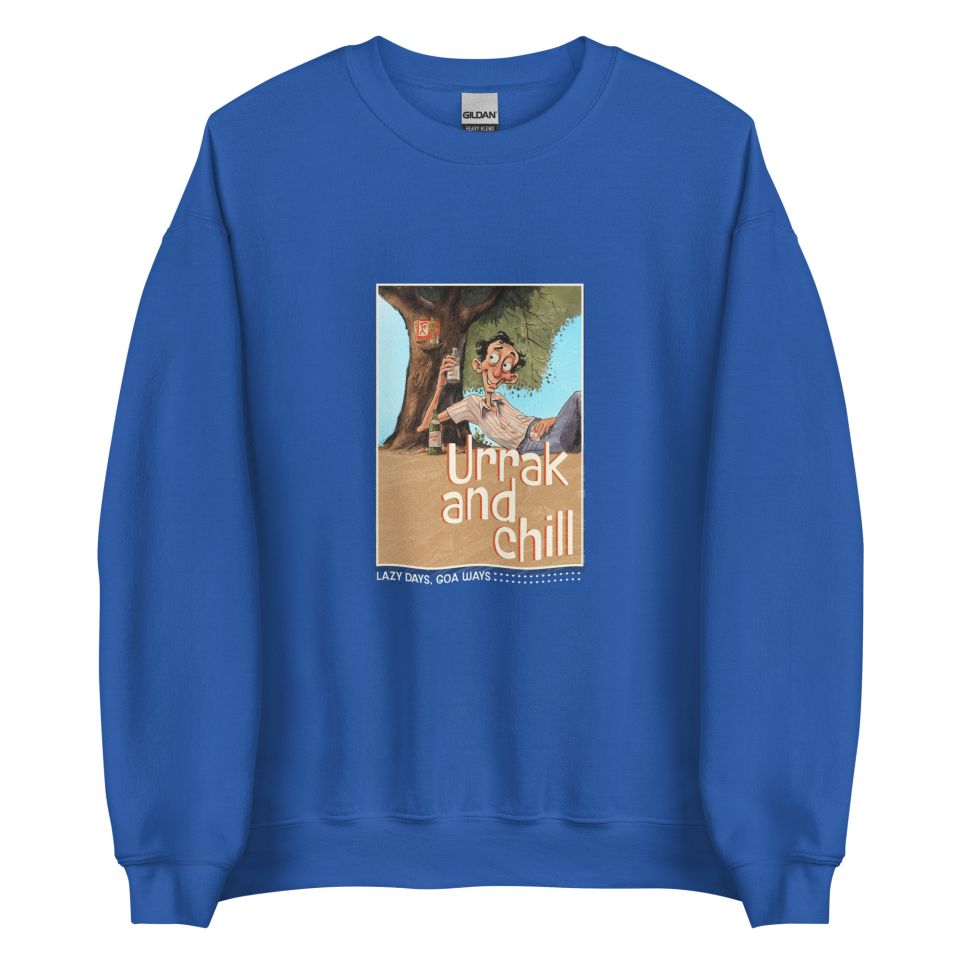 Unisex Crew Neck Sweatshirt Royal Front 6538b72e93256.jpg