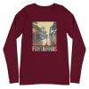 Unisex Long Sleeve Tee Maroon Front 6502d275b93d4.jpg