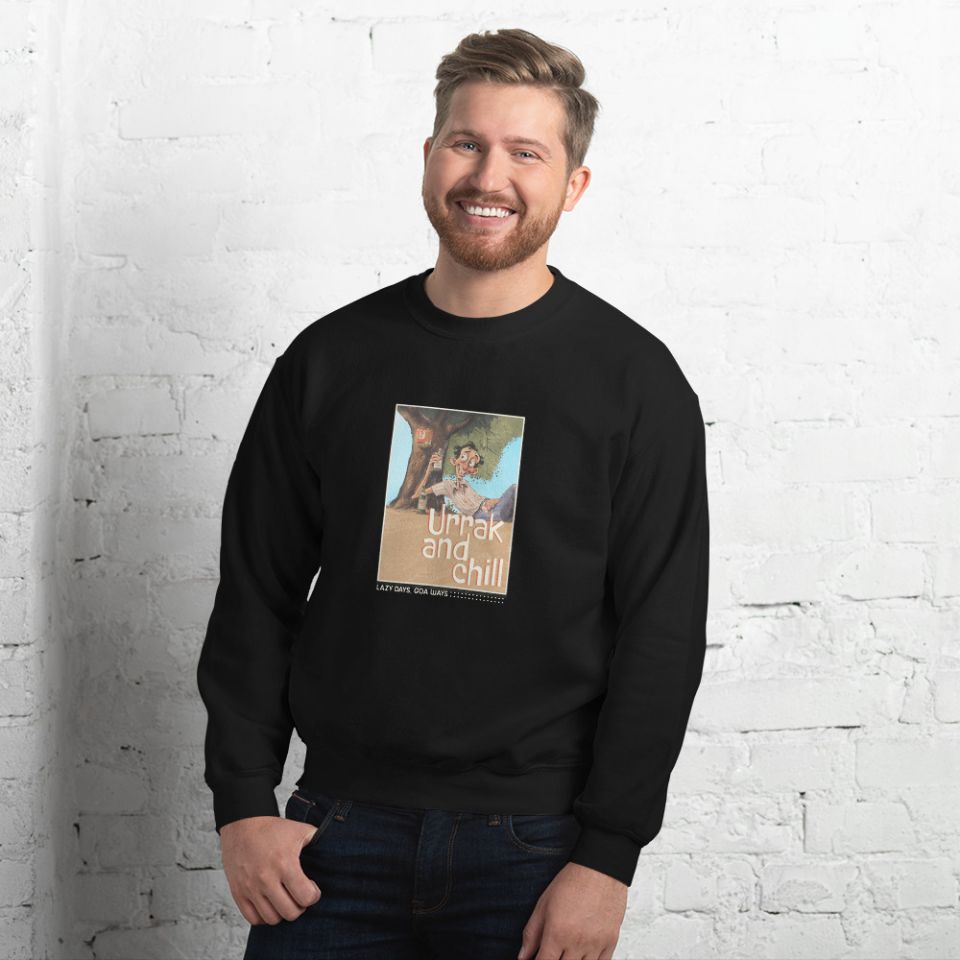 Unisex Crew Neck Sweatshirt Black Front 6538b72e90e48.jpg