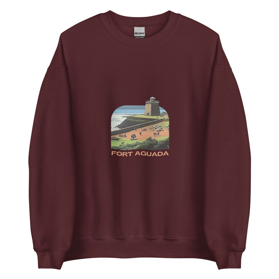 Unisex Crew Neck Sweatshirt Maroon Front 654deb4939a5a.jpg