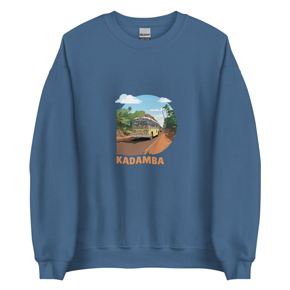Unisex Crew Neck Sweatshirt Indigo Blue Front 654e030b1bbe8.jpg