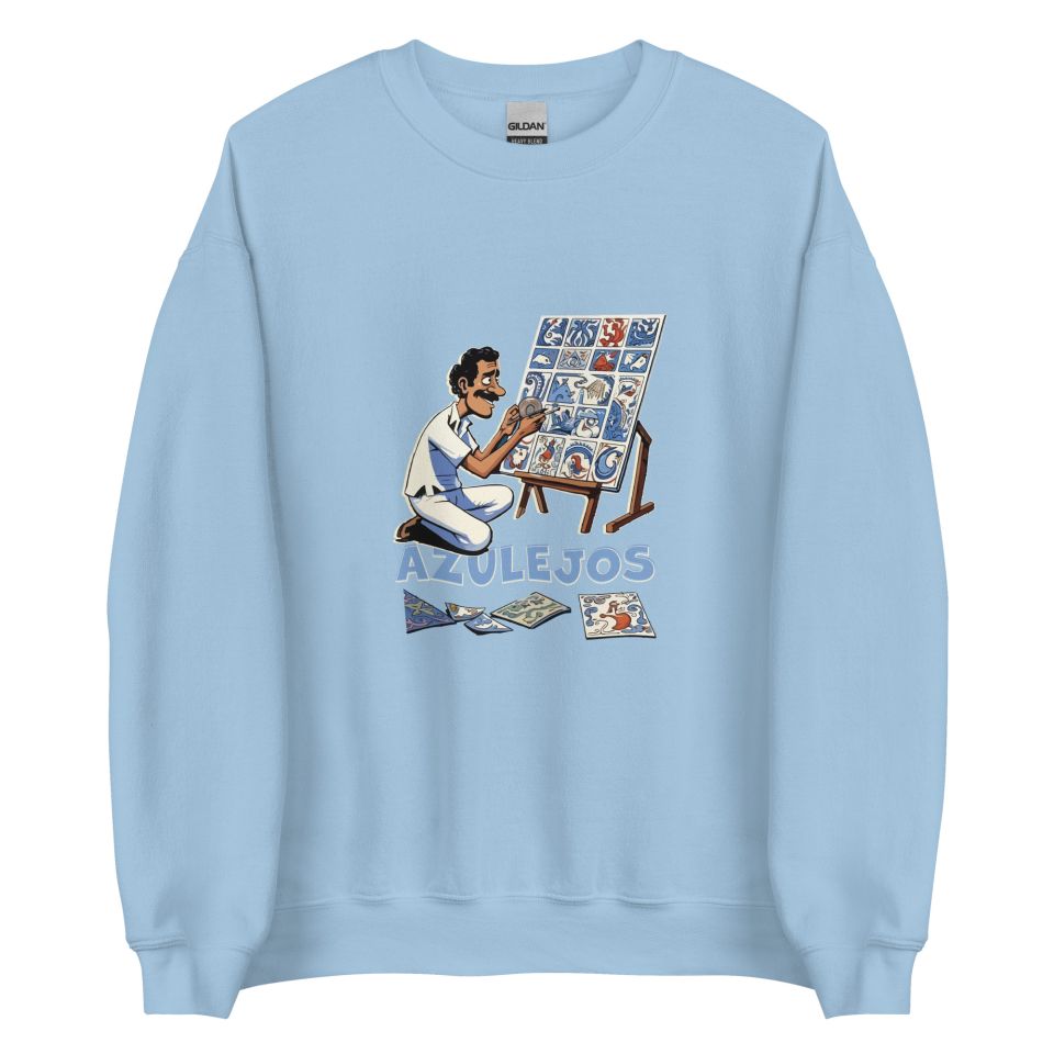 Unisex Crew Neck Sweatshirt Light Blue Front 653cb47f60107.jpg
