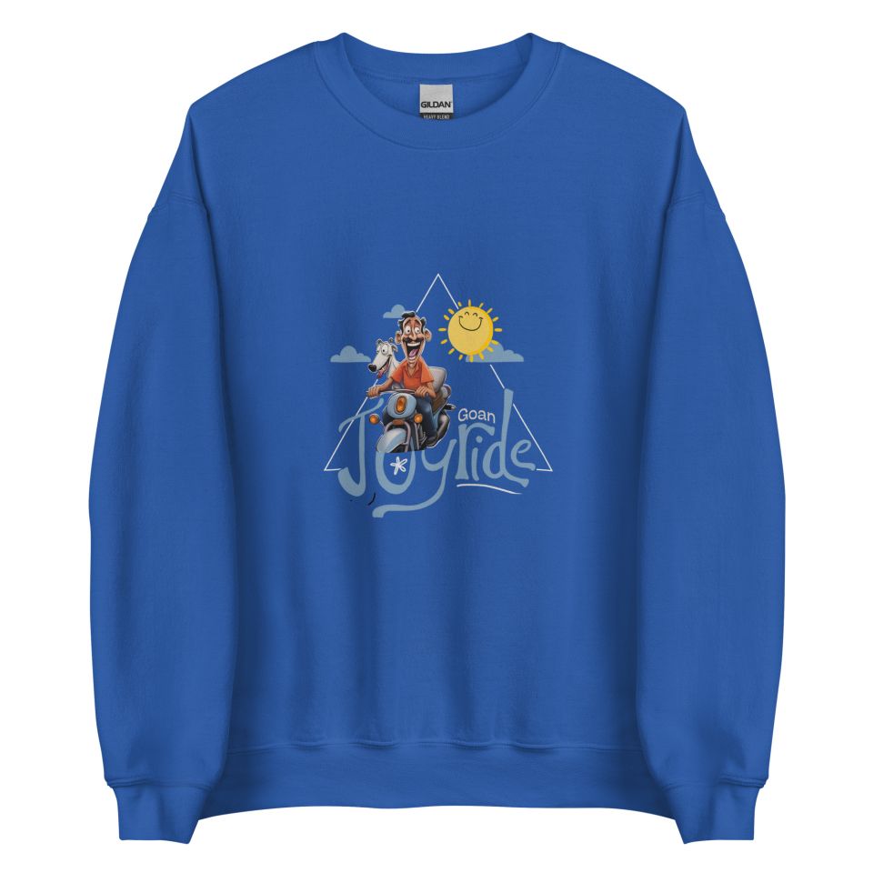 Unisex Crew Neck Sweatshirt Royal Front 653e8a7164d12.jpg