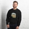 Unisex Crew Neck Sweatshirt Black Front 653cb5a1c1dfd.jpg