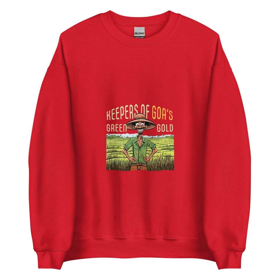 Unisex Crew Neck Sweatshirt Red Front 653e8fbd29cd4.jpg
