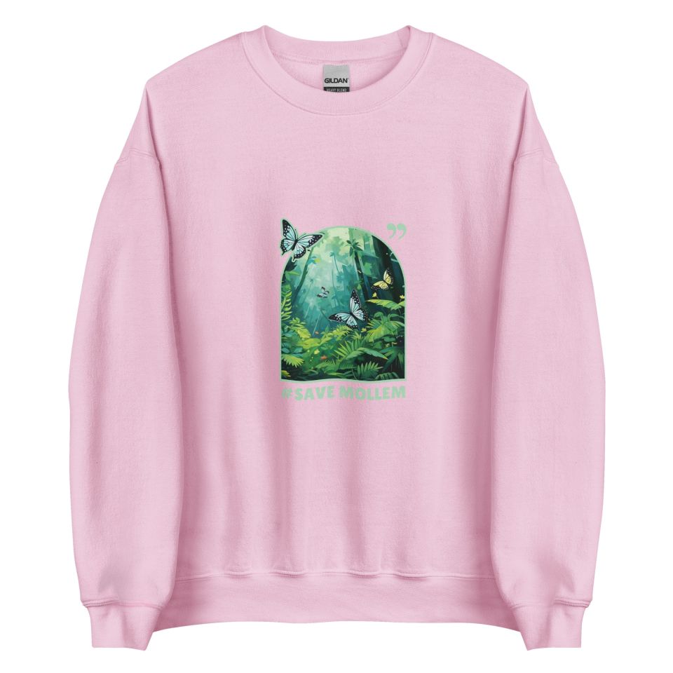 Unisex Crew Neck Sweatshirt Light Pink Front 654dff0428b8b.jpg