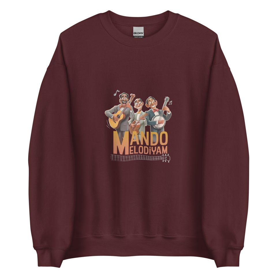 Unisex Crew Neck Sweatshirt Maroon Front 653e8c778f5a7.jpg
