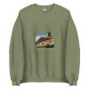Unisex Crew Neck Sweatshirt Military Green Front 654deb493df0a.jpg