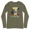 Unisex Long Sleeve Tee Military Green Front 6502d275bbcda.jpg