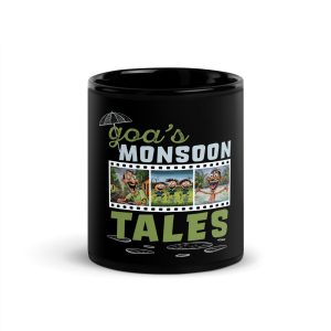Goa's Monsoon Tales - Black Glossy Mug
