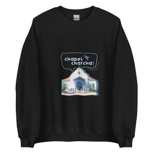 Unisex Crew Neck Sweatshirt Black Front 653d45165faa8.jpg